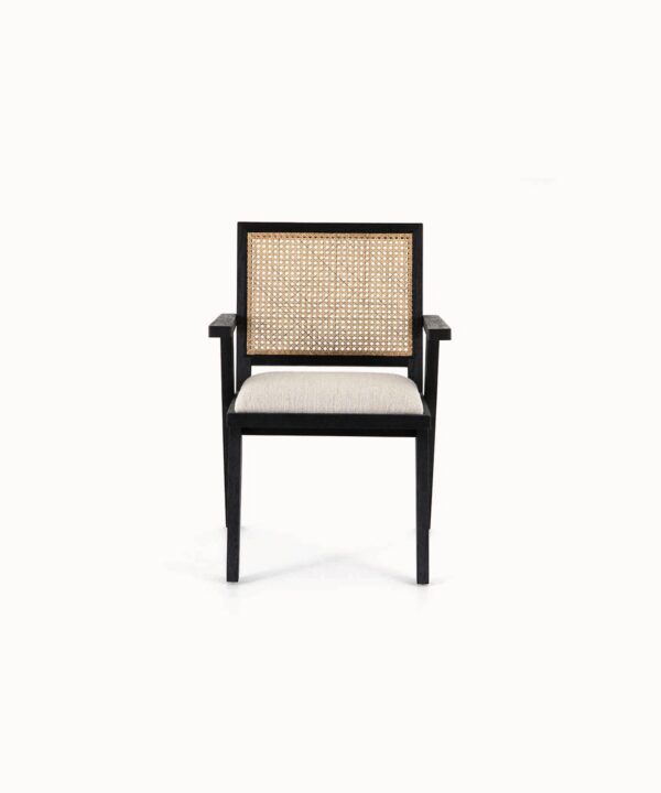 Upholstered Cane Dining Chair